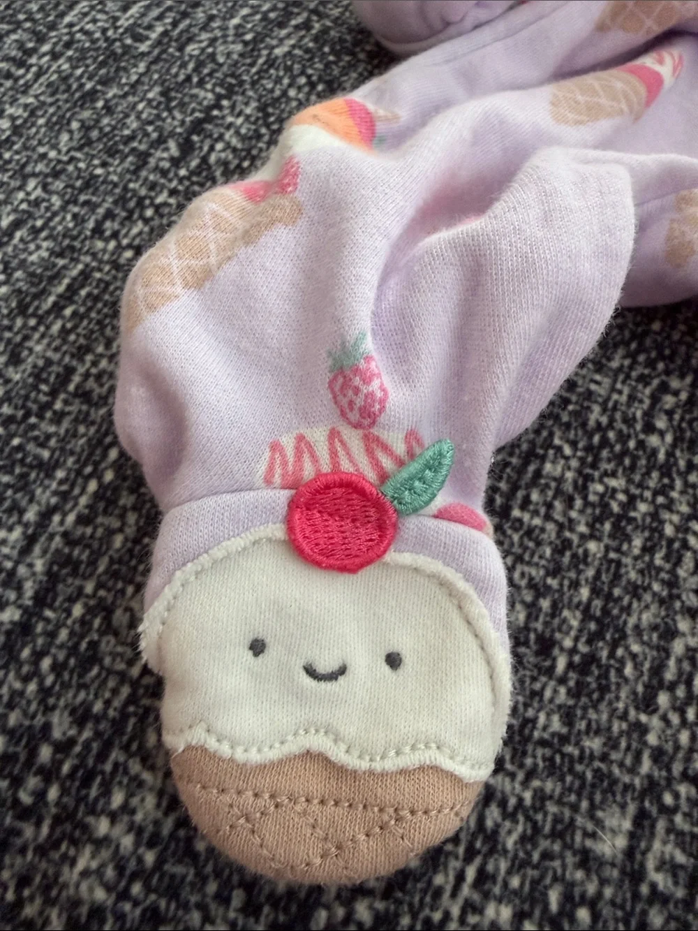 Ice Cream Print Footed One-Piece